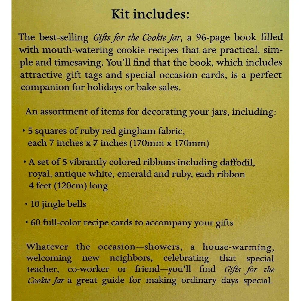 Vintage Gifts For The Cookie Jar - BOOK & KIT Lia Wilson 2003/2005 96Pg Book NIP
